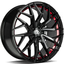 79Wheels SV-C (Bgril- Black Glossy Red Inner Lip) 8.5x19 5x114.3 ET40 SKU:SVC19855114340726BGRIL