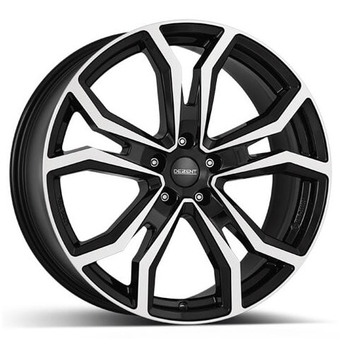 Dezent TV dark (Black / Polished) 8.0x19 5x112 ET32.5 SKU:TTV9K8BP325E