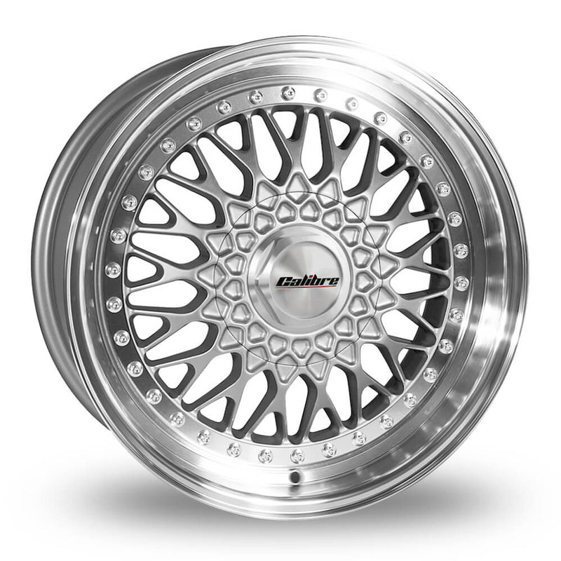 Calibre Vintage (Silver/polished Lip) 8.0x18 5x112, 5x100 ET35 SKU:Y880J-TSP2335