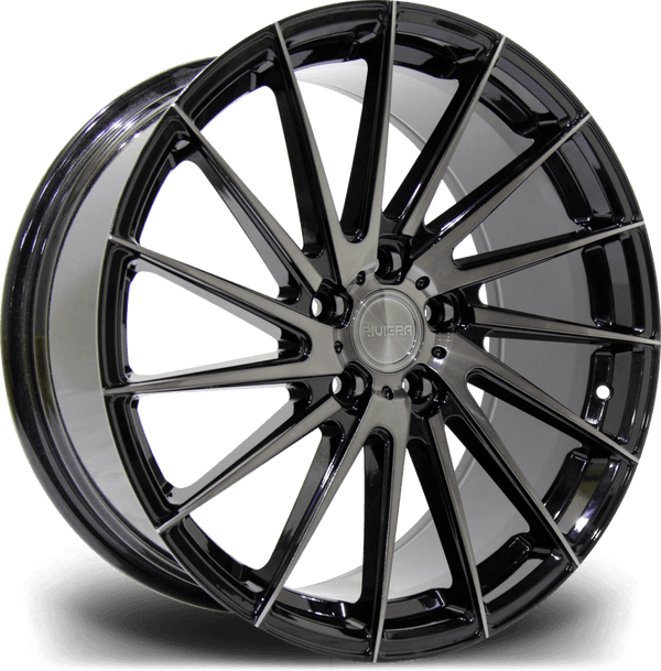 RIVIERA RV199 (Black Polished Dark Tint) 8.5x19 5x112 ET45 SKU:RV19919855X11245731BPD