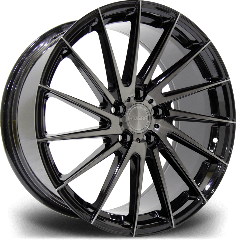 RIVIERA RV199 (Black Polished Dark Tint) 8.5x19 5x112 ET45 SKU:RV19919855X11245731BPD