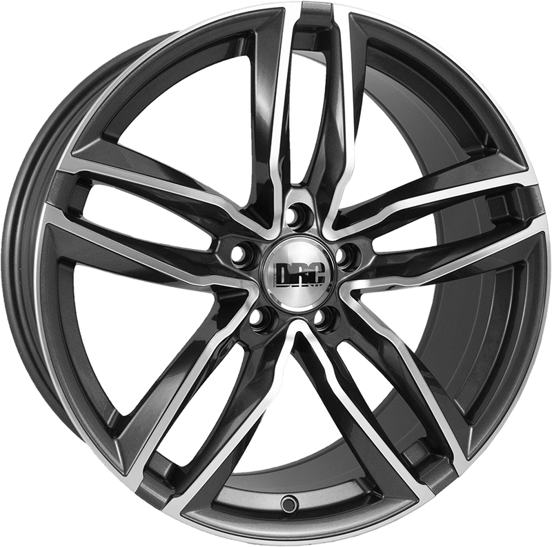 DRC DAA (Gunmetal / Polished Face) 8.5x19 5x112 ET35 SKU:Y9855112GP4535
