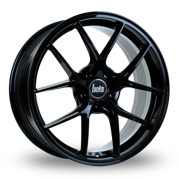 BOLA FLE (Gloss Black) 8.0x18 5x112 ET50 SKU:808C35GBBWFLE_5112_BOL