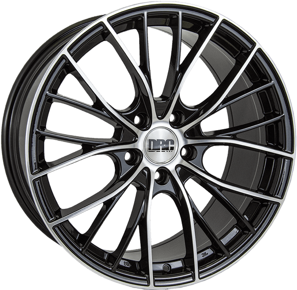 DRC DMM (Black / Polished Face) 8.0x19 5x112 ET45 SKU:L9805112BP9545