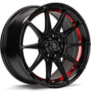 79Wheels SCF-F (Bgril- Black Glossy Red Inner Lip) 7.0x15 4x100, 4x114.3 ET35 SKU:SCFF157041004114335671BGRILST