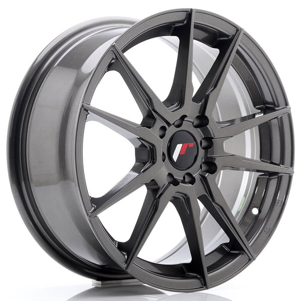 JAPAN RACING JR21 (Hyper Gray) 8.0x19 5x112, 5x100, 5x130, 5x120, 5x108, 5x114.3, 5x127, 5x118, 5x110, 5x115, 5x105, 5x120.6 ET20 SKU:JR211980F15X2072HG1