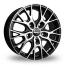Calibre Crusade (Gloss Black / Polished) 8.0x18 5x108 ET45 SKU:L8805108BP4545