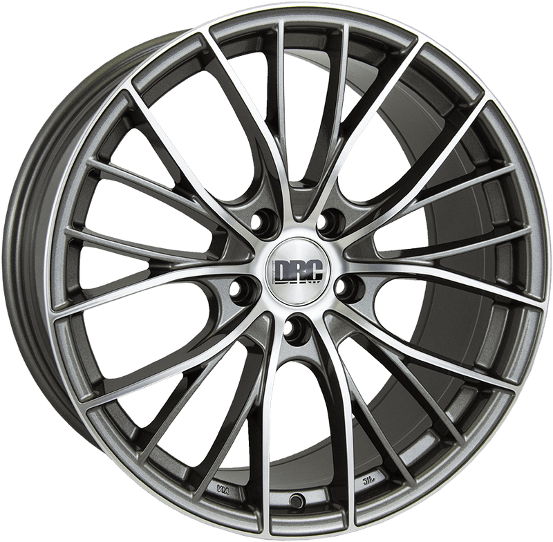 DRC DMM (Gunmetal / Polished Face) 8.0x19 5x112 ET45 SKU:L9805112GP9545