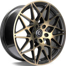 Carbonado CRAZY (Bggf - Black Glossy Gold Front) 8.5x19 5x120 ET35 SKU:CRAZY1985512035726BGGF 79Wheels
