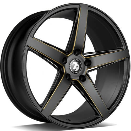 79Wheels SV-N (Bggr - Black Matt Milled Gold) 8.5x19 5x120 ET30 SKU:SVN1985512030726BGGR