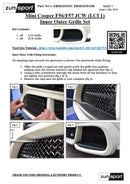 Mini Cooper F56 / F57 JCW (LCI 1) - Inner Outer Grille Set (2015 - 2021) Omi Grille