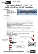 Ford Mondeo - Upper Grille - Black finish (2000 to 2007) Omi Grille