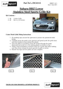 Subaru BRZ -Lower Grille - Black finish (2012 - 2016) Omi Grille