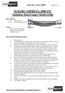 Subaru Impreza STi 2008 MY - Full Grille Set - Black finish (2008 to 2010)