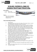 Subaru Impreza STi 2008 MY - Full Grille Set - Black finish (2008 to 2010) Omi Grille