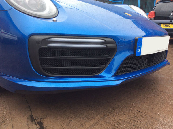 Porsche Carrera 991.2 Turbo And Turbo S - Full Grille Set (ACC) - Black Finish (2016 to 2018)