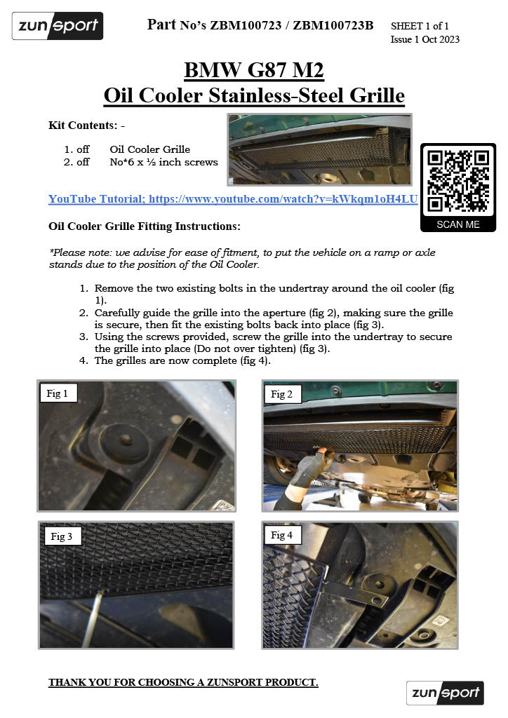 BMW G87 M2 - Front Grille Set (2023 -)