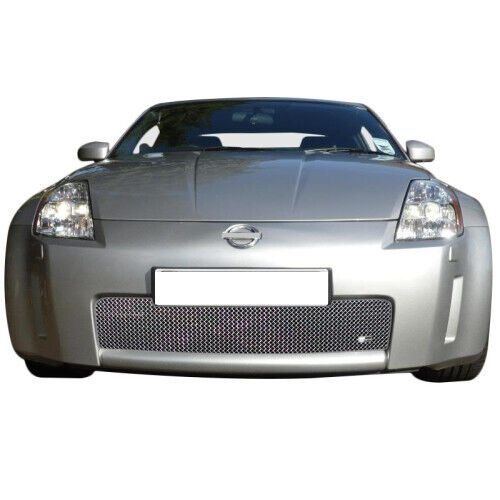 Nissan 350Z Lower Grille (without towing eye) - Silver finish (2003 to 2005)