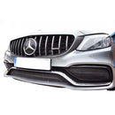 Mercedes AMG C63 Facelift (W205) - Front Grille Set - Silver Finish (2019 - )
