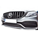 Mercedes AMG C63 Facelift (W205) - Front Grille Set - Silver Finish (2019 - ) Omi Grille