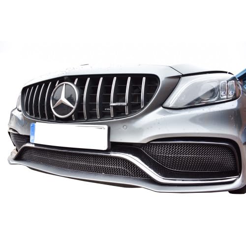 Mercedes AMG C63 Facelift (W205) - Front Grille Set - Silver Finish (2019 - )