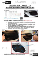 Mercedes AMG A45 (W177) - Front Grille Set - Silver Finish (2019 - ) Omi Grille