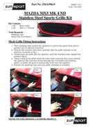 Mazda MX5 MK4 ND - Lower Grille - Silver Finish (2015 -) Omi Grille