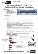 Ford Mondeo - Upper Grille - Silver finish (2000 to 2007) Omi Grille