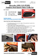 Porsche 992 Carrera (Sport Design Package) - Outer Grille Set - Silver Finish (2018 -)