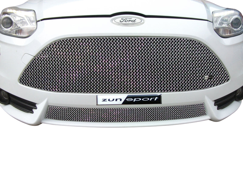 Ford Focus ST Mk3 - Full Grille Set - Silver finish (2011 to 2014)