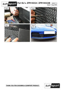 Omi compatible with Porsche Carrera 992.2 Base / T / S with Front Driving Camera Front Grille Set (2024 -) Omi Grille
