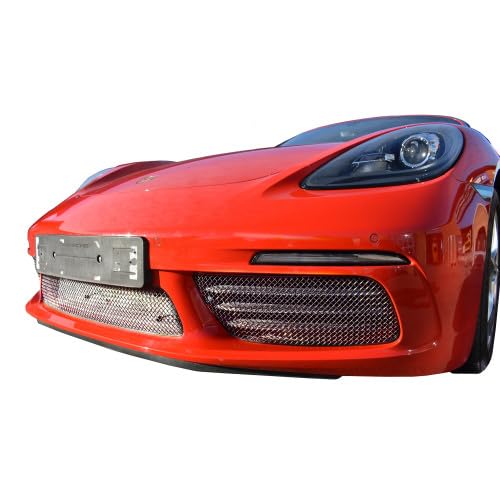 Porsche 718 Boxster And Cayman - Front Grille Set - Silver Finish (2016 to )