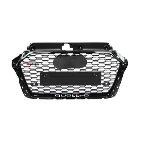 Audi A3 Facelift RS3 Style 8V Model Front Grille - Black (2017 - 2023)