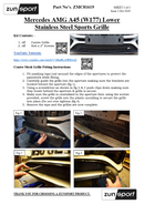 Mercedes AMG A45 (W177) - Lower Grille - Black Finish (2019 - )