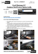 Ford Mustang GT - Lower Grille - Black finish (2015 - 2018)