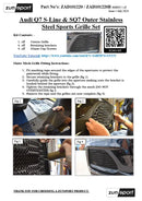Audi Q7 S-Line / SQ7 MK2 Facelift - Outer Grille Set (2020 -) Omi Grille