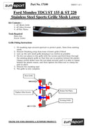 Ford Mondeo - Lower Grille - Silver finish (2000 to 2007)