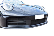 Omi compatible with Porsche Carrera 992.2 Base / T / S - Front Grille Set - Black Finish Omi Grille
