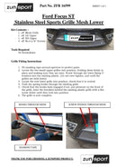 Ford Focus ST - Lower Grille Set - Black finish (2005 to 2007)