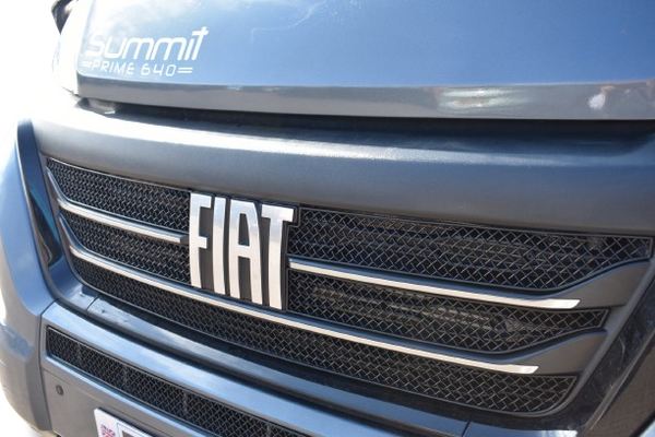 Fiat Ducato 2023 (FIAT badge only) Upper Grille Set - Black Finish - (2023 - )
