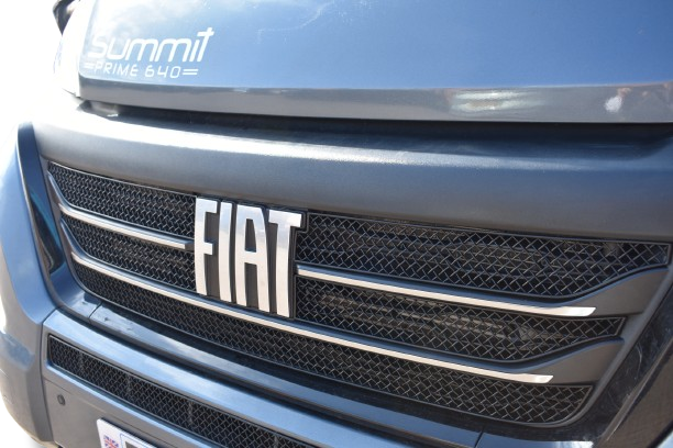 Fiat Ducato 2023 (FIAT badge only) Upper Grille Set - Black Finish - (2023 - )