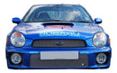 Subaru Impreza Bug Eye - Top and Lower Grille Set - Silver finish (2001 to 2003)