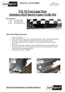 Volkswagen T4 Front Grille Set - Black finish (1993 to 2003)