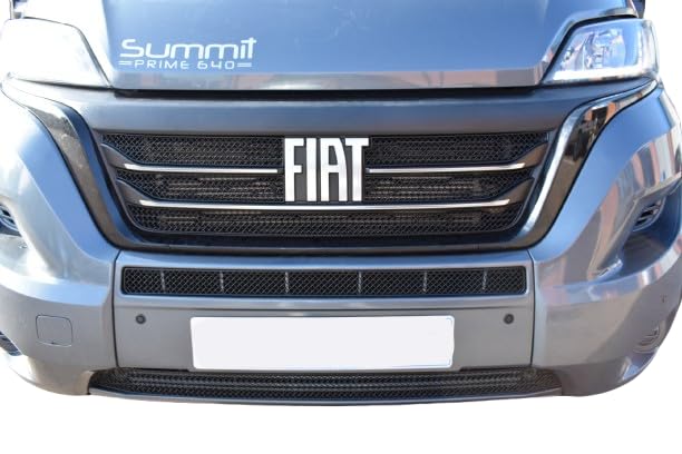 Fiat Ducato 2023 (FIAT badge only) Upper Grille Set - Black Finish - (2023 - )