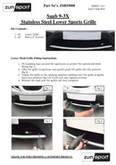 Saab 9-3X - Lower Grille - Black finish (2009 to 2011) Omi Grille