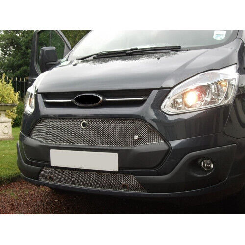Ford Transit Custom - Front Grille Set (Without Parking Sensors) - Silver finish (2013 - 2018)