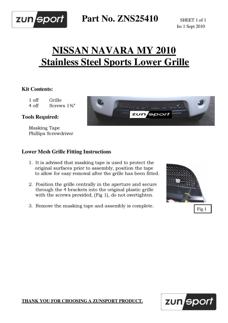 Nissan Navara - Front Grille Set - Silver finish (63 onwards)