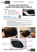 Mercedes AMG A45 (W177) - Front Grille Set - Black Finish (2019 - )