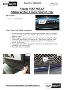 Mazda MX5 Mk2.5 - Front Grille Set - Silver finish (2001 to 2005) Omi Grille