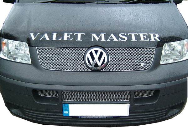 Volkswagen T5 Full Grille Set - Silver finish (2003 to 2006)